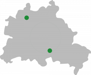 Berlin-Karte mit Standorten