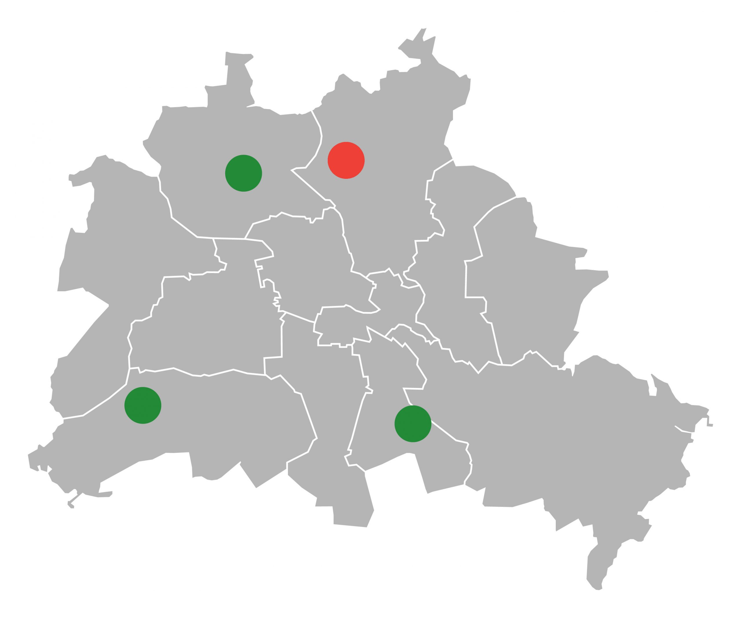 Berlin-Karte mit Standort Montanstr.